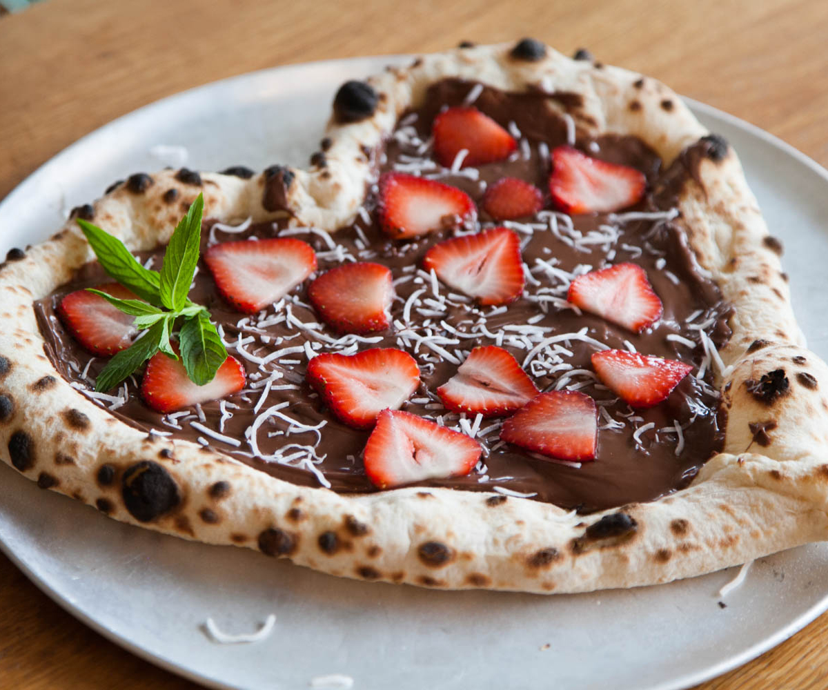 Treat yourself to a Nutella Pizza