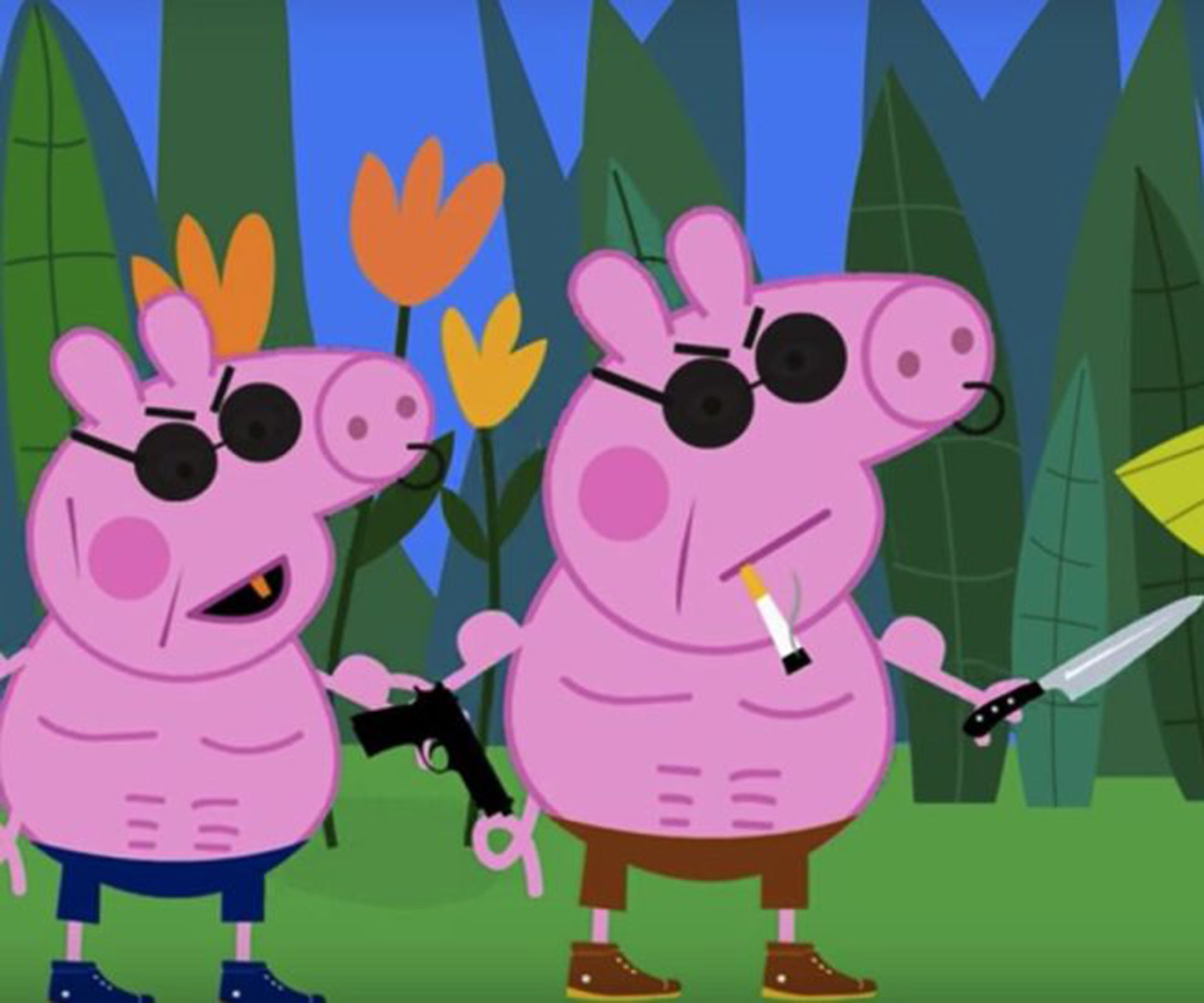 Kids traumatised by violent Peppa Pig clips