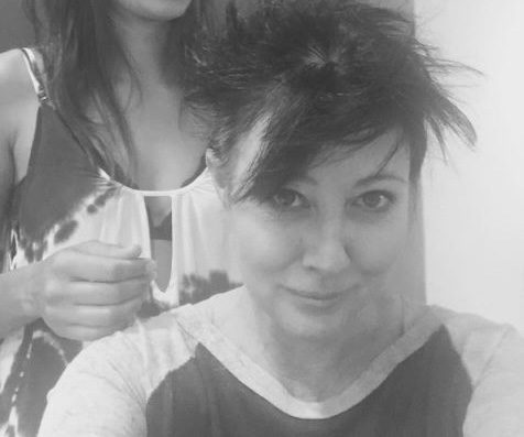 Shannen Doherty shaves head as she battles breast cancer