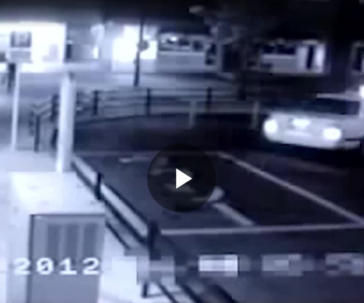 Ghost filmed following man into taxi