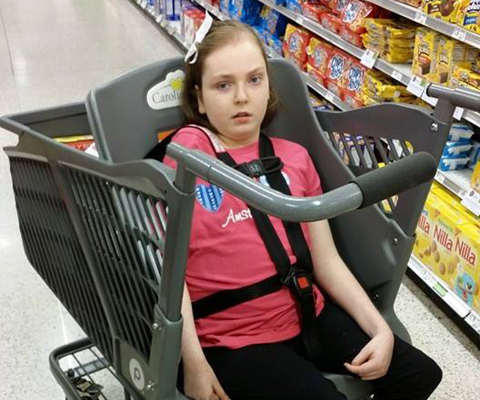 Mother of a child with special needs invents shopping trolley for disabled kids and seniors