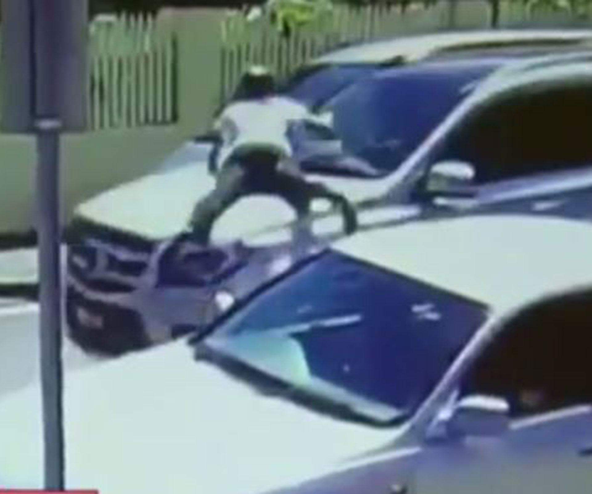 Melbourne: Car thief drives off with baby AND person on bonnet