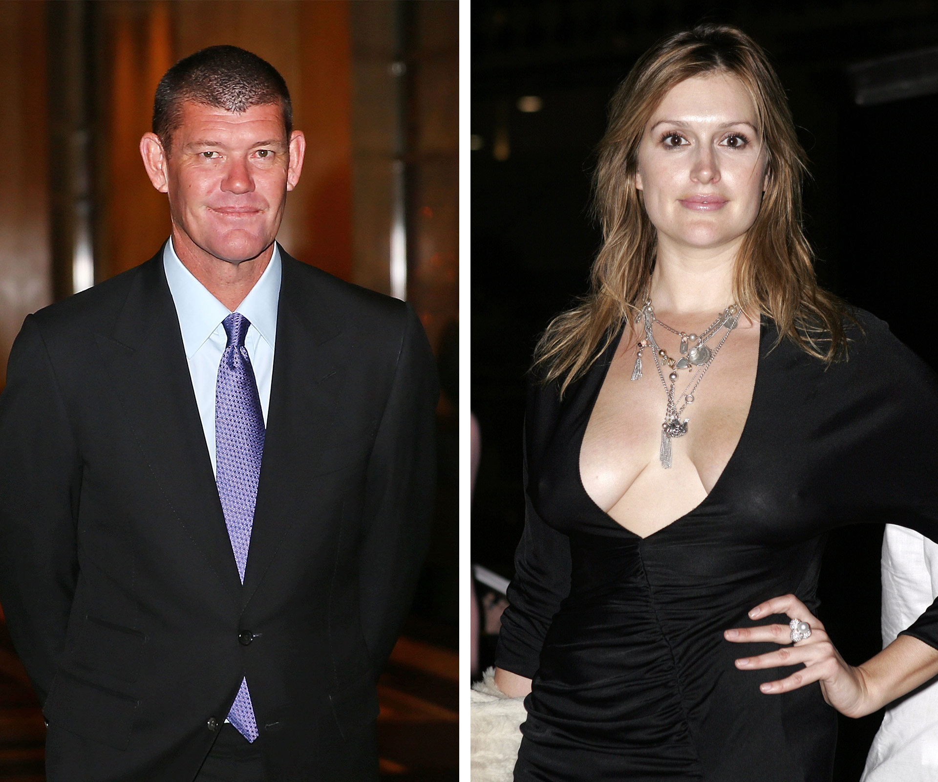 Kate Fischer and James Packer
