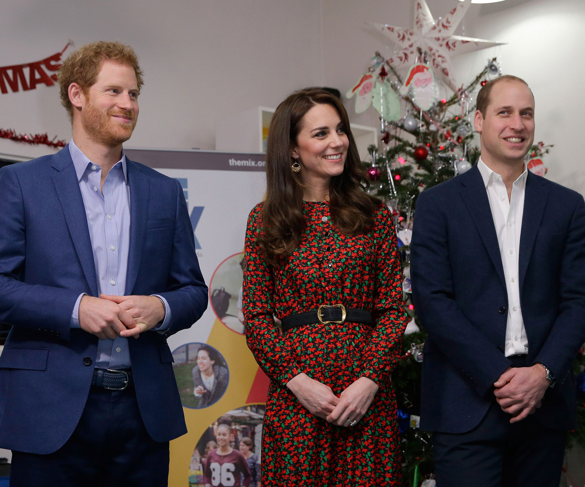 Prince William, the Duchess of Cambridge and Prince Harry attended charity Christmas party together