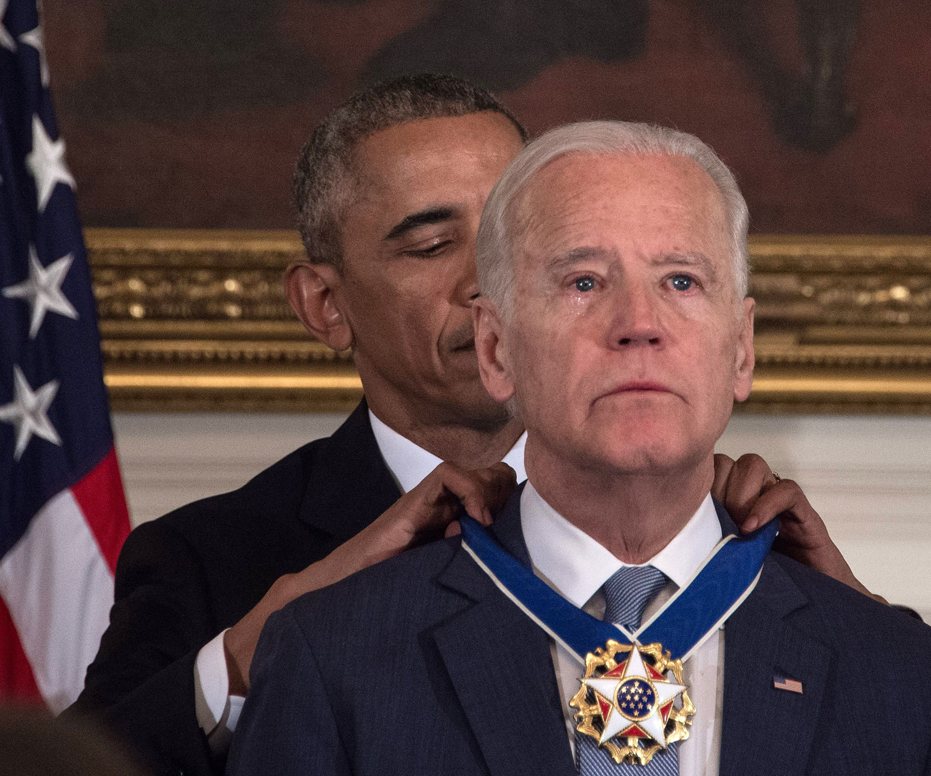Joe Biden crying as he receives surprise Presidential Medal of Freedom will emotionally break you