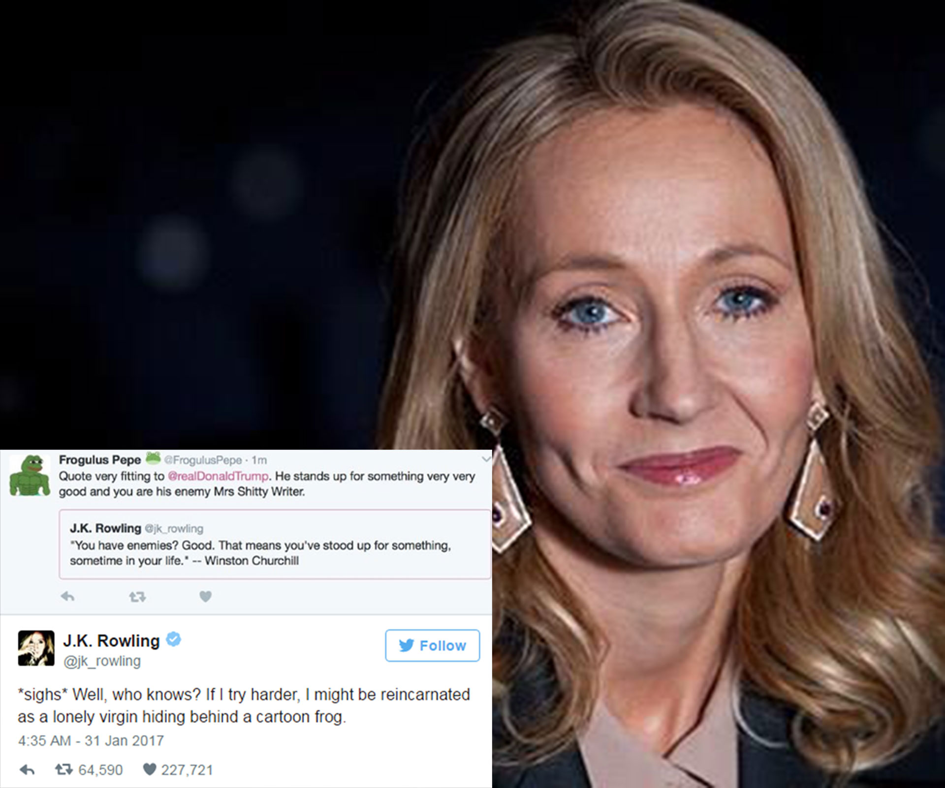 J.K. Rowling’s been shutting down Twitter trolls left, right and centre