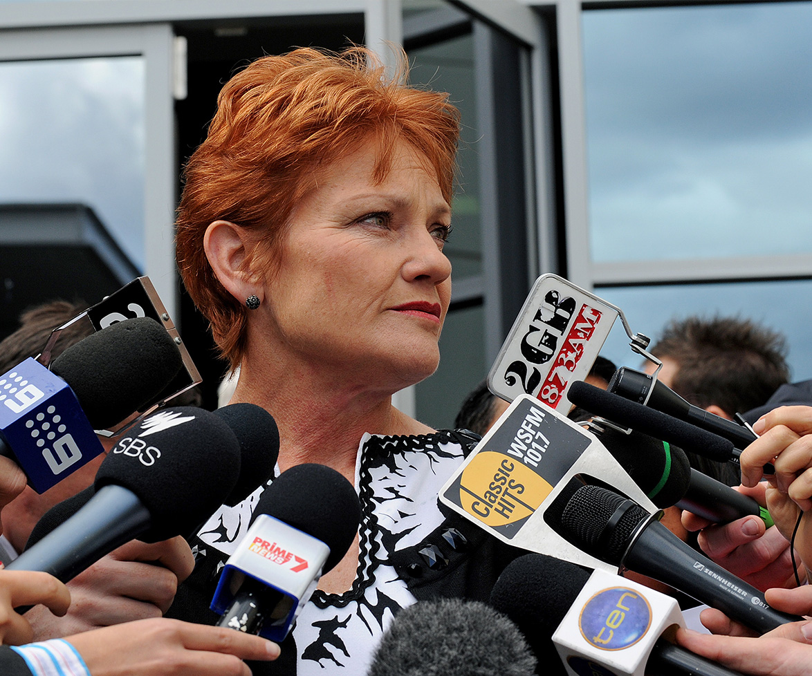 Pauline Hanson, leader of One Nation