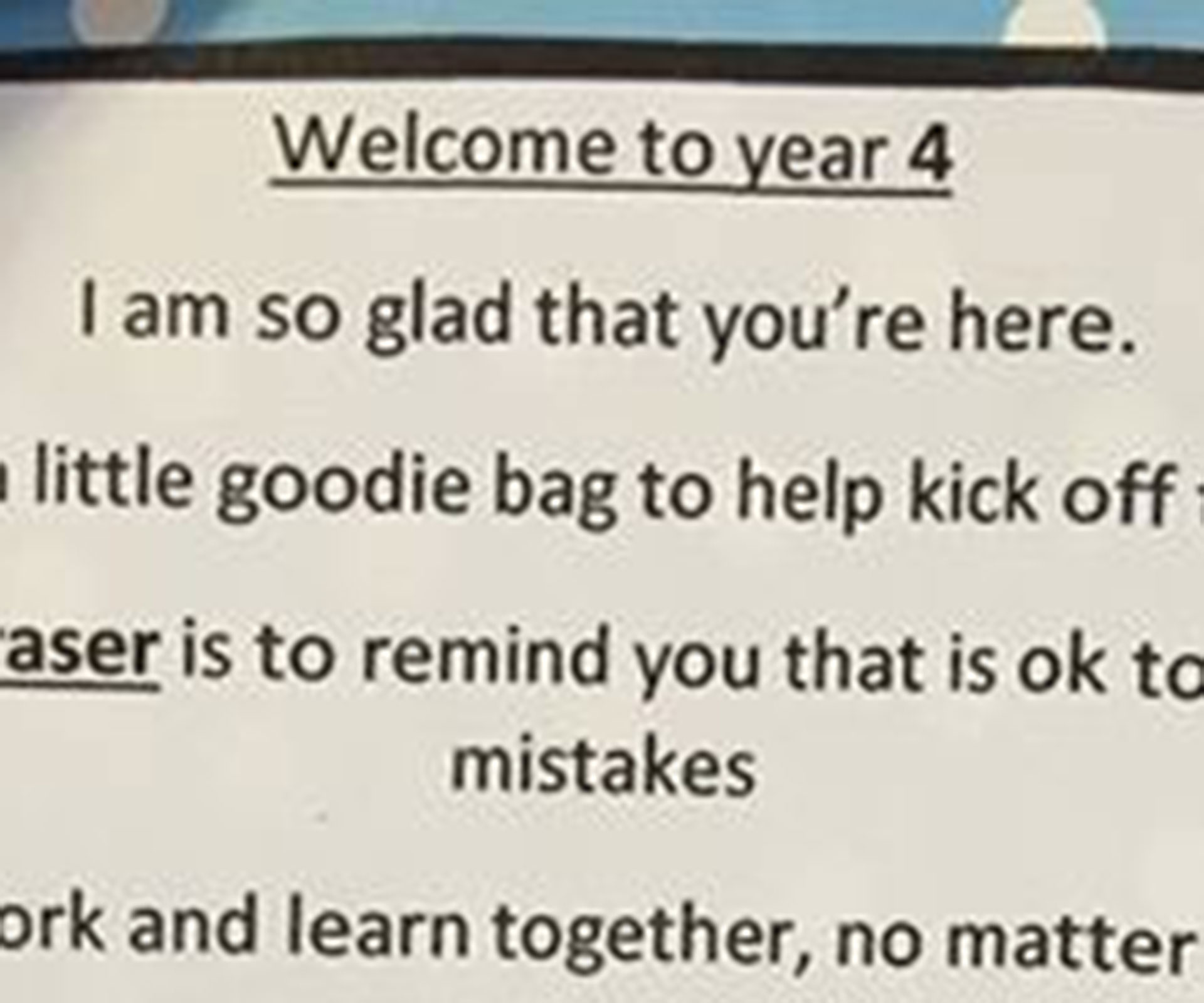 Queensland teacher’s cute start-of-year note to her Year 4 class goes viral