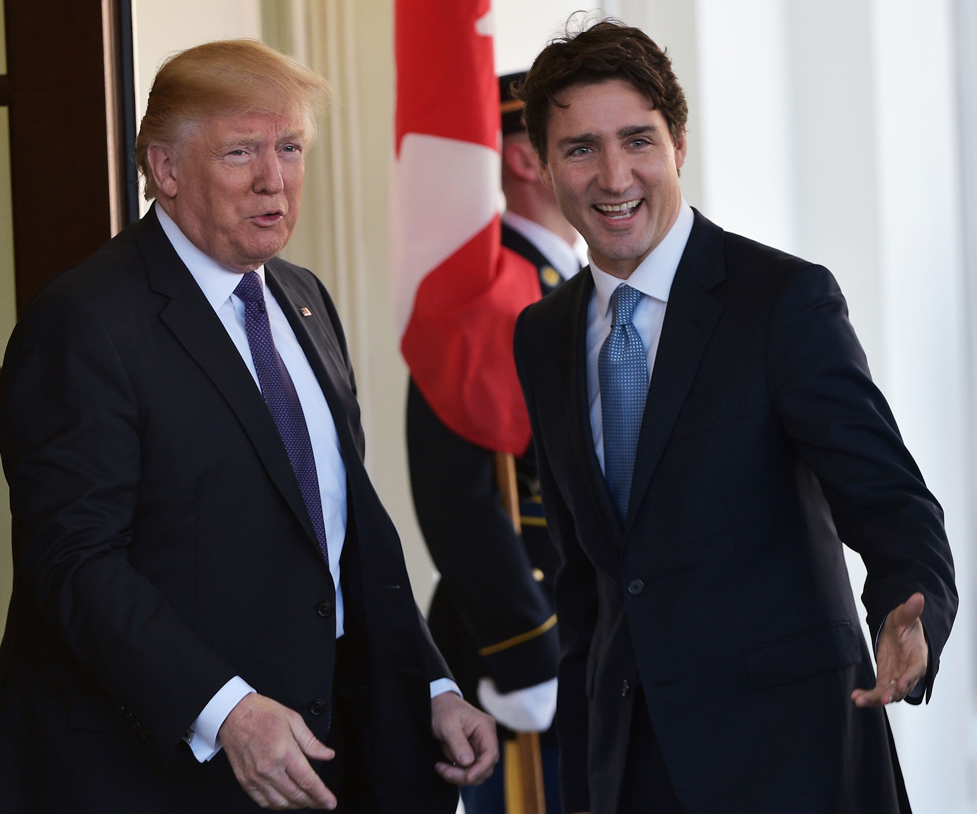 Justin Trudeau is all of us meeting Donald Trump