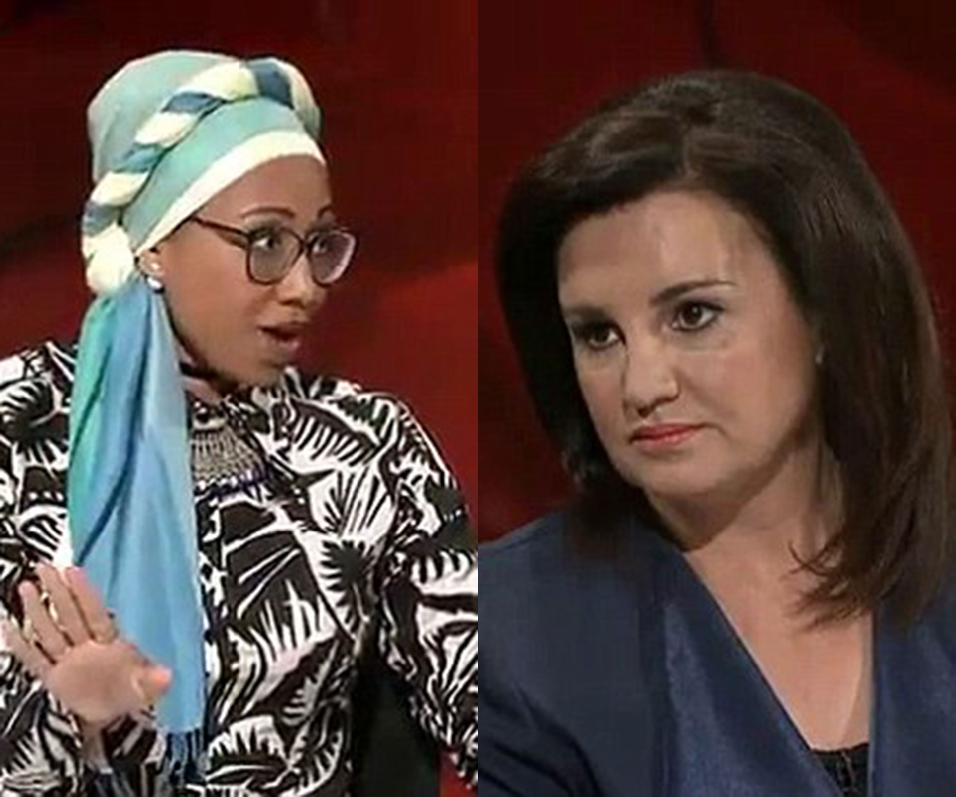 Jacqui Lambie has Q&A screaming match with Muslim youth leader over views on Muslim ban