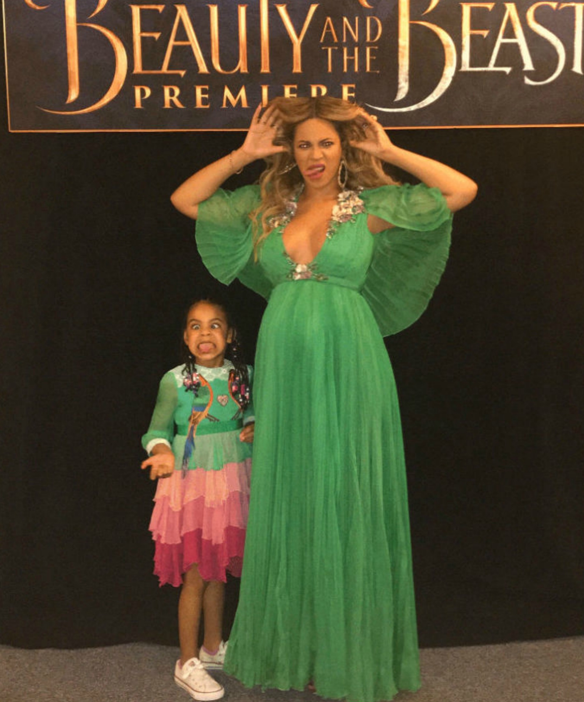 Beyoncé attends the Beauty and the Beast premiere