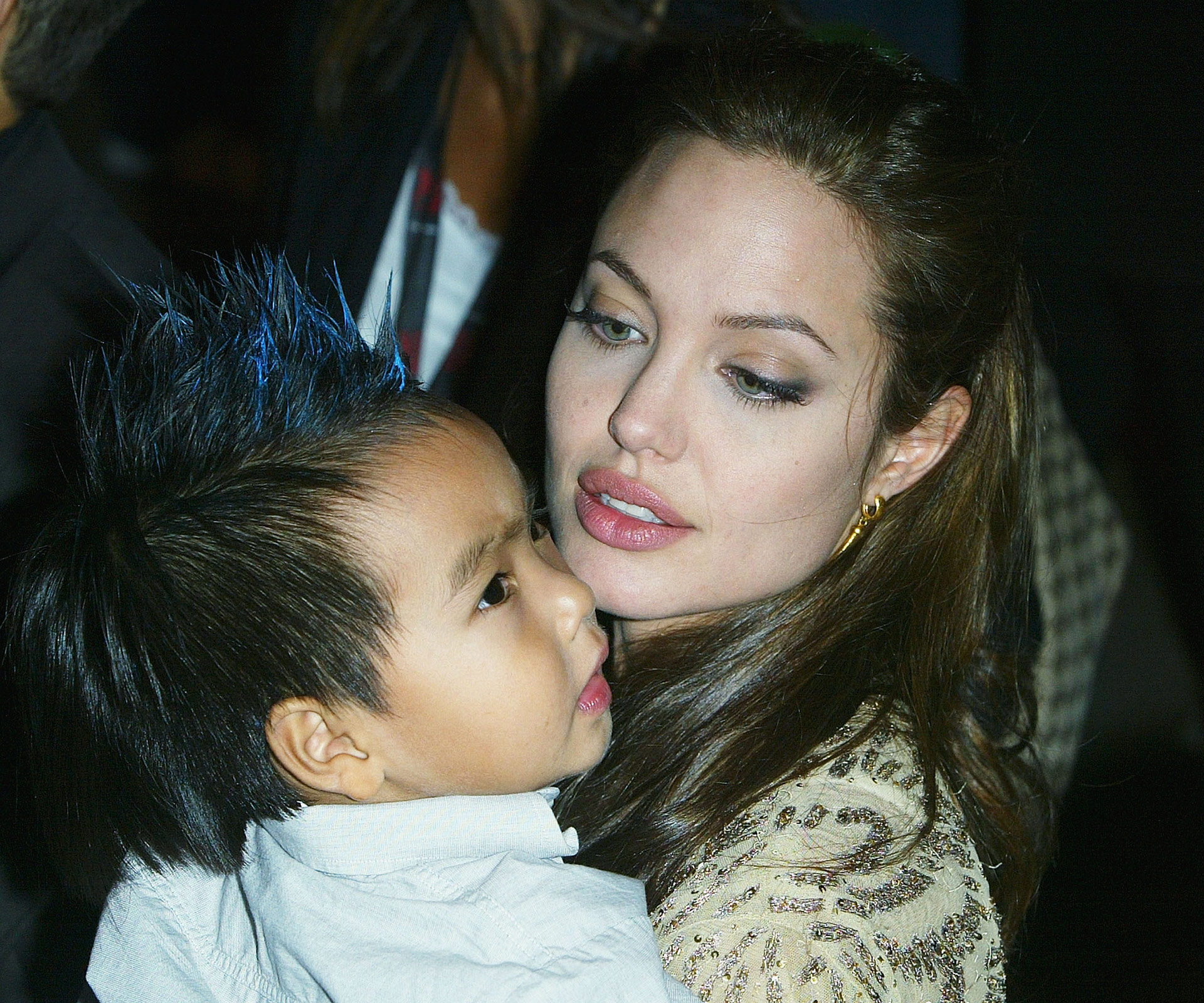 Angelina Jolie and Maddox 