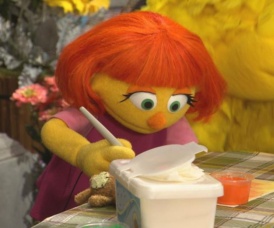 Sesame Street's first autistic character, Julia