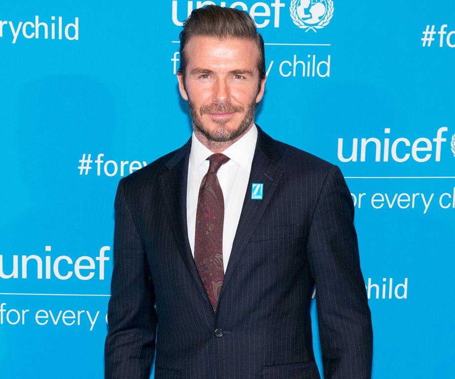 David Beckham unrecognisable in King Arthur head shot