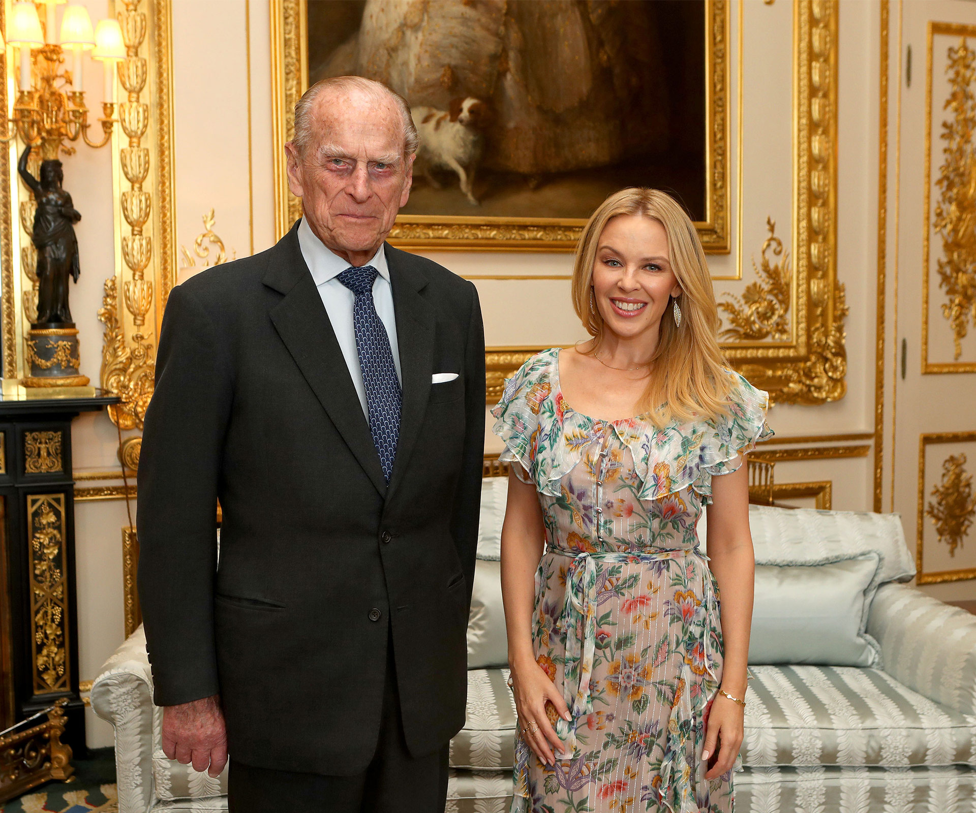 Kylie Minogue and Prince Philip
