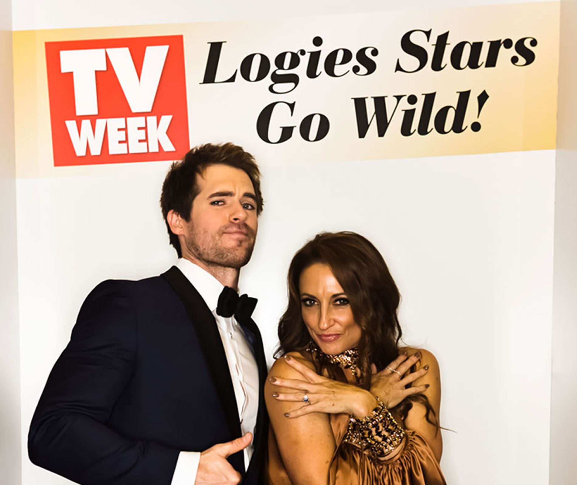 Kyle Pryor and Georgie Parker at the TV WEEK Logie Awards