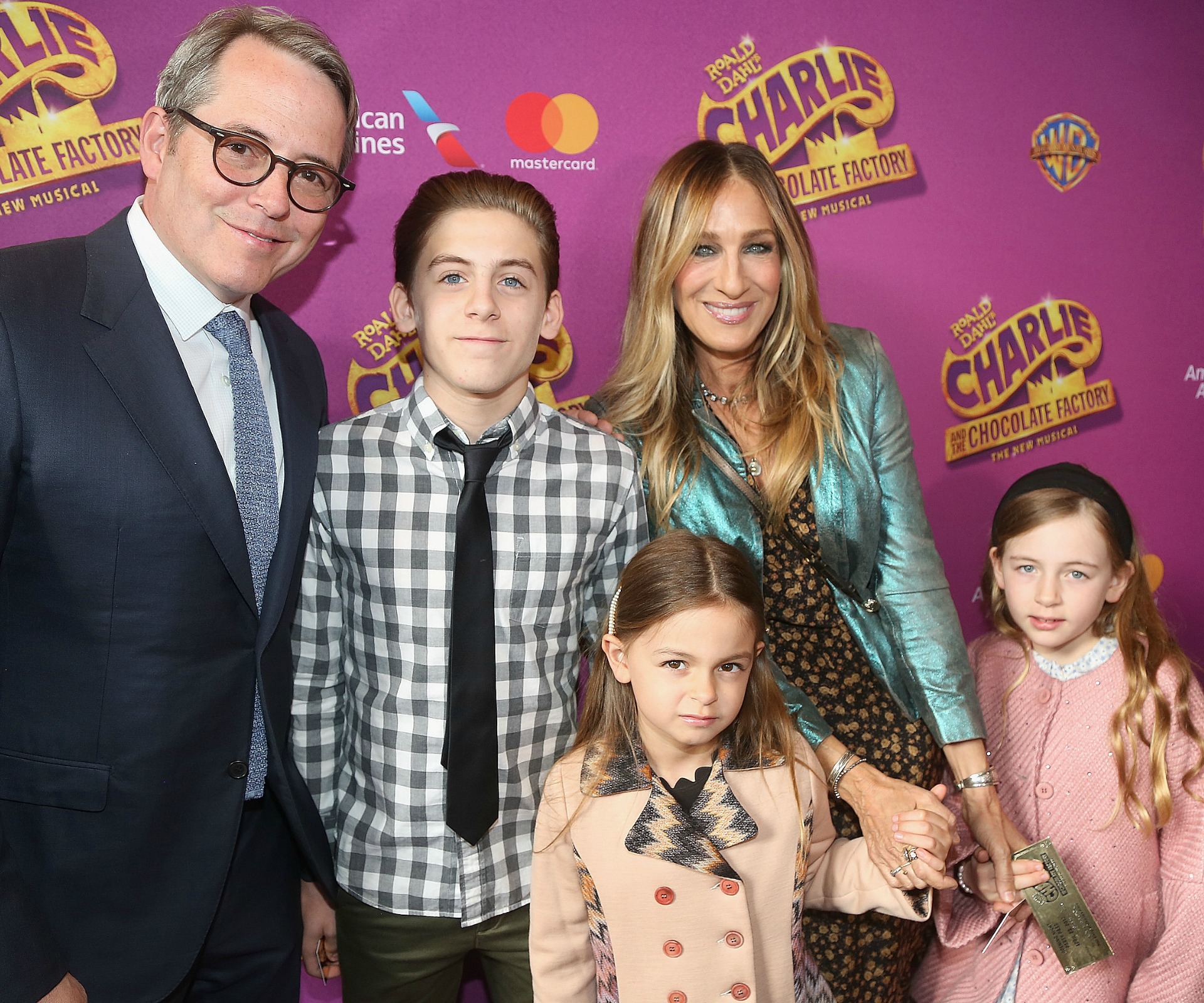 Sarah Jessica Parker and Matthew Broderick make a rare public appearance with their kids