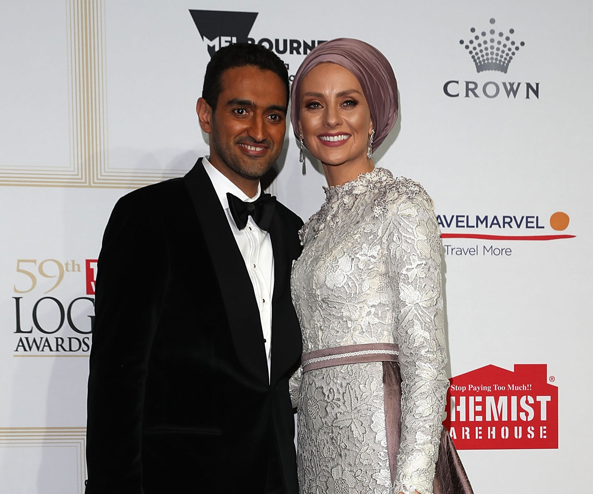 Waleed Aly and Susan Carland at the 2017 TV WEEK Logie Awards