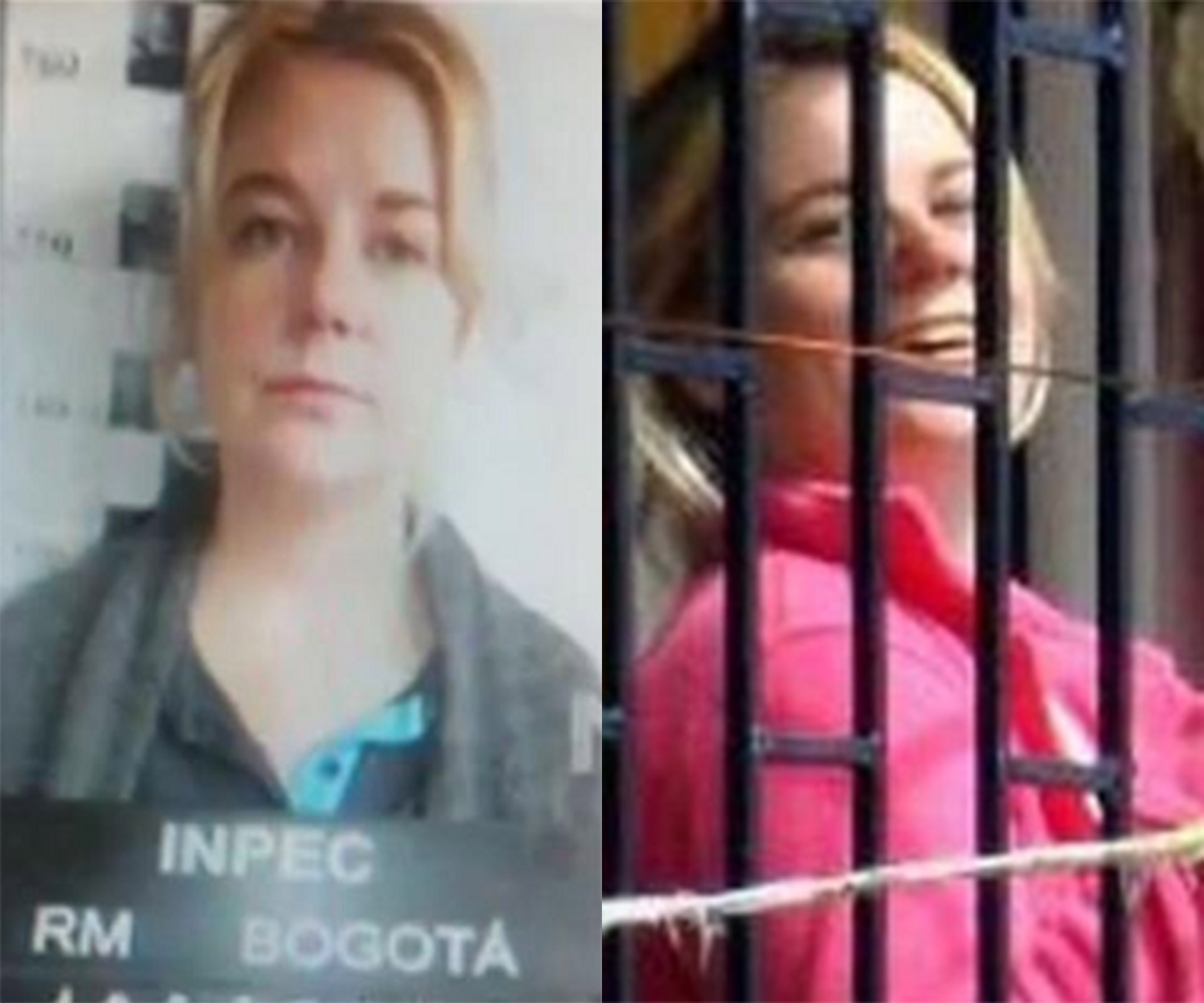 Footage of accused drug smuggler Cassie Sainsbury waving from Colombian prison gates