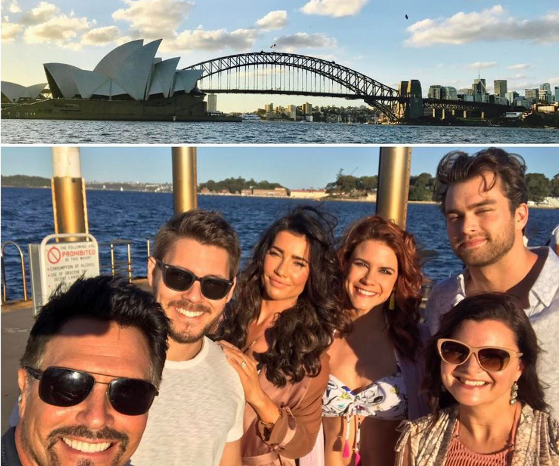 Don Diamont and the rest of The Bold and the Beautiful cast in Sydney.