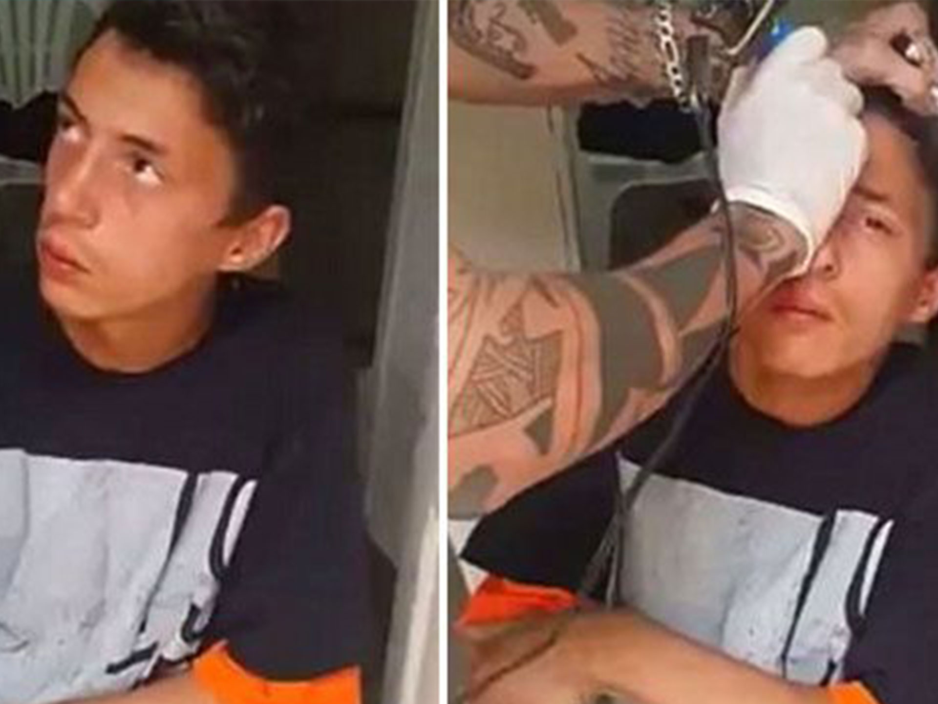 Men charged with torture after tattooing teenager’s forehead tattooed with “loser” and “thief”