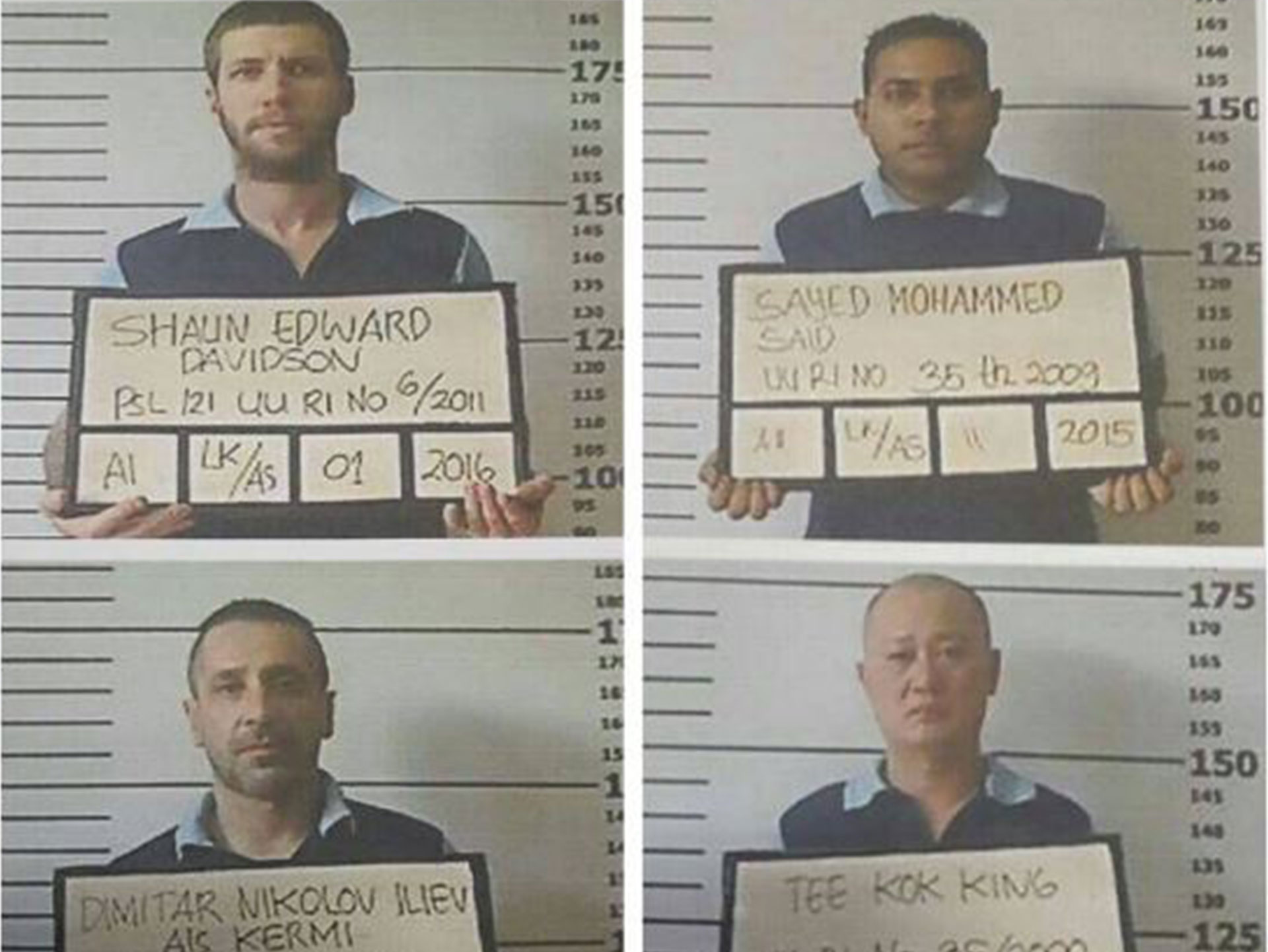 Shaun Edward Davidson, Tee Kok King, Kerobokan jail, Dimitar Nikolov Iliev, Sayed Mohammed Said