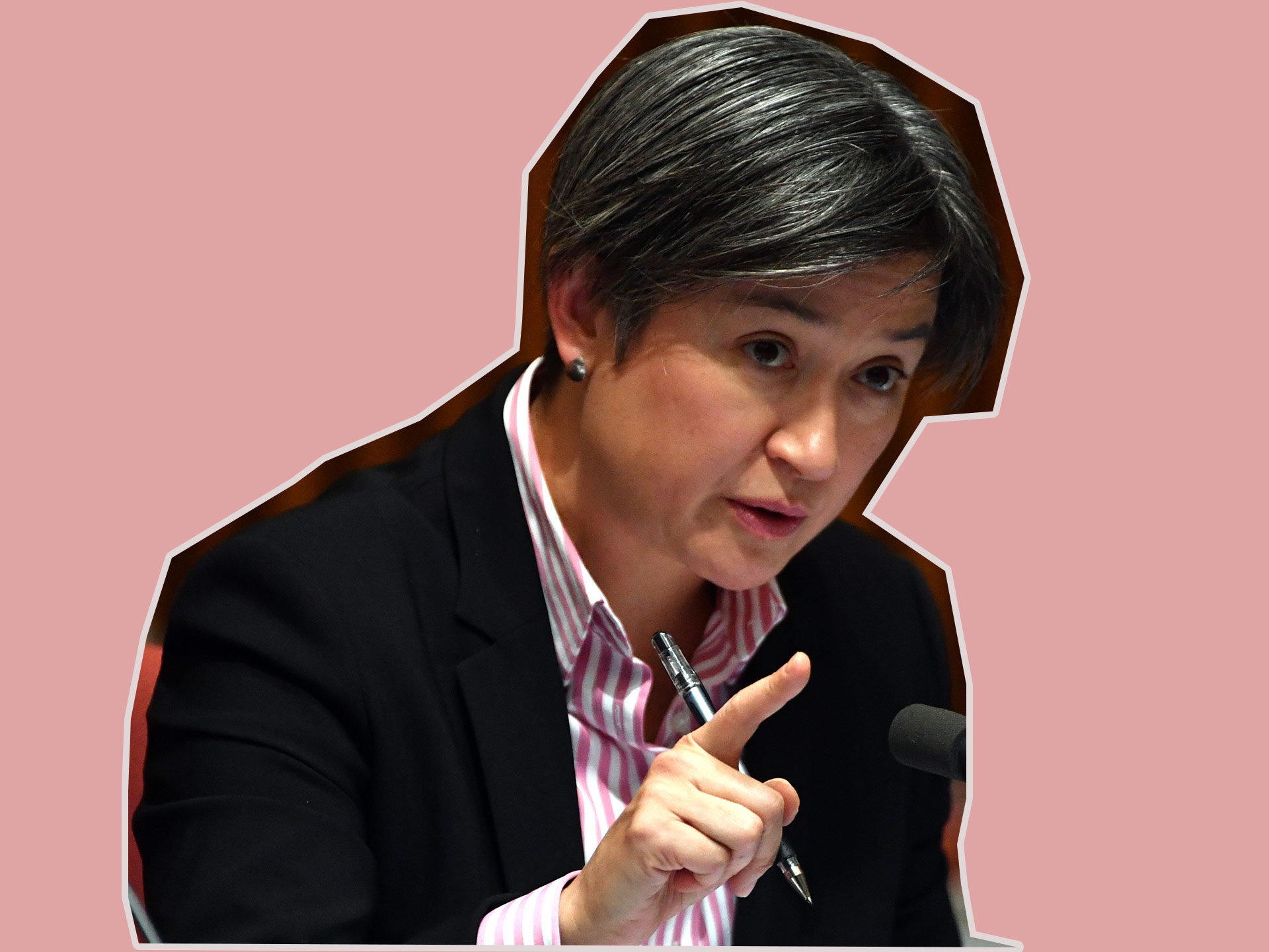 Penny Wong puts her manterrupting colleague in his place