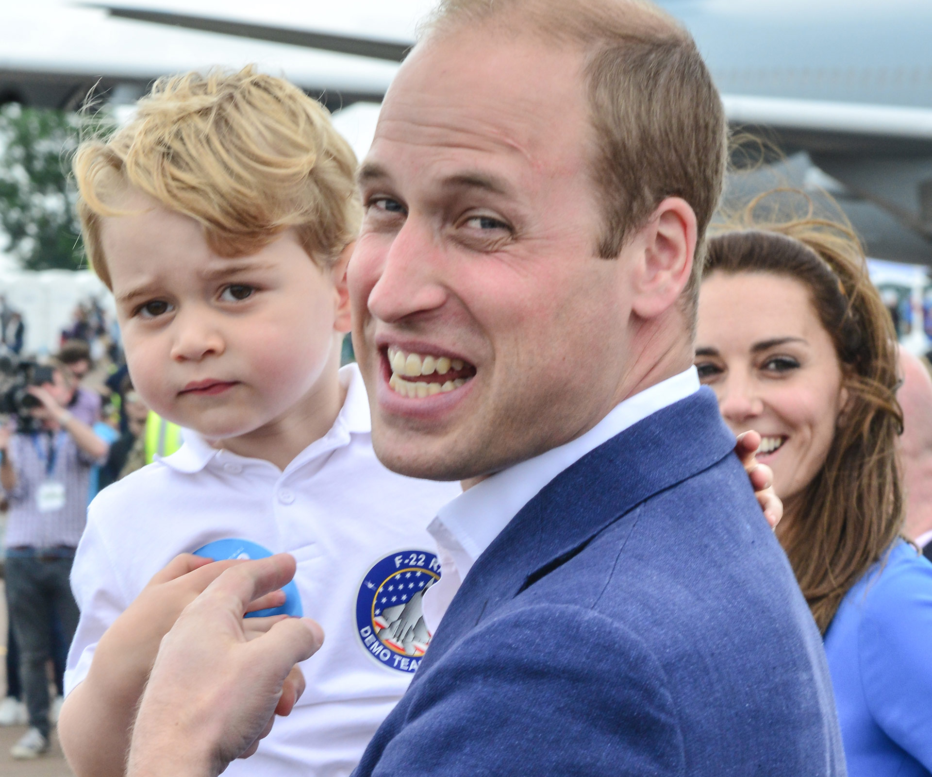 Prince George is literally Prince William’s spitting image… Like all the time