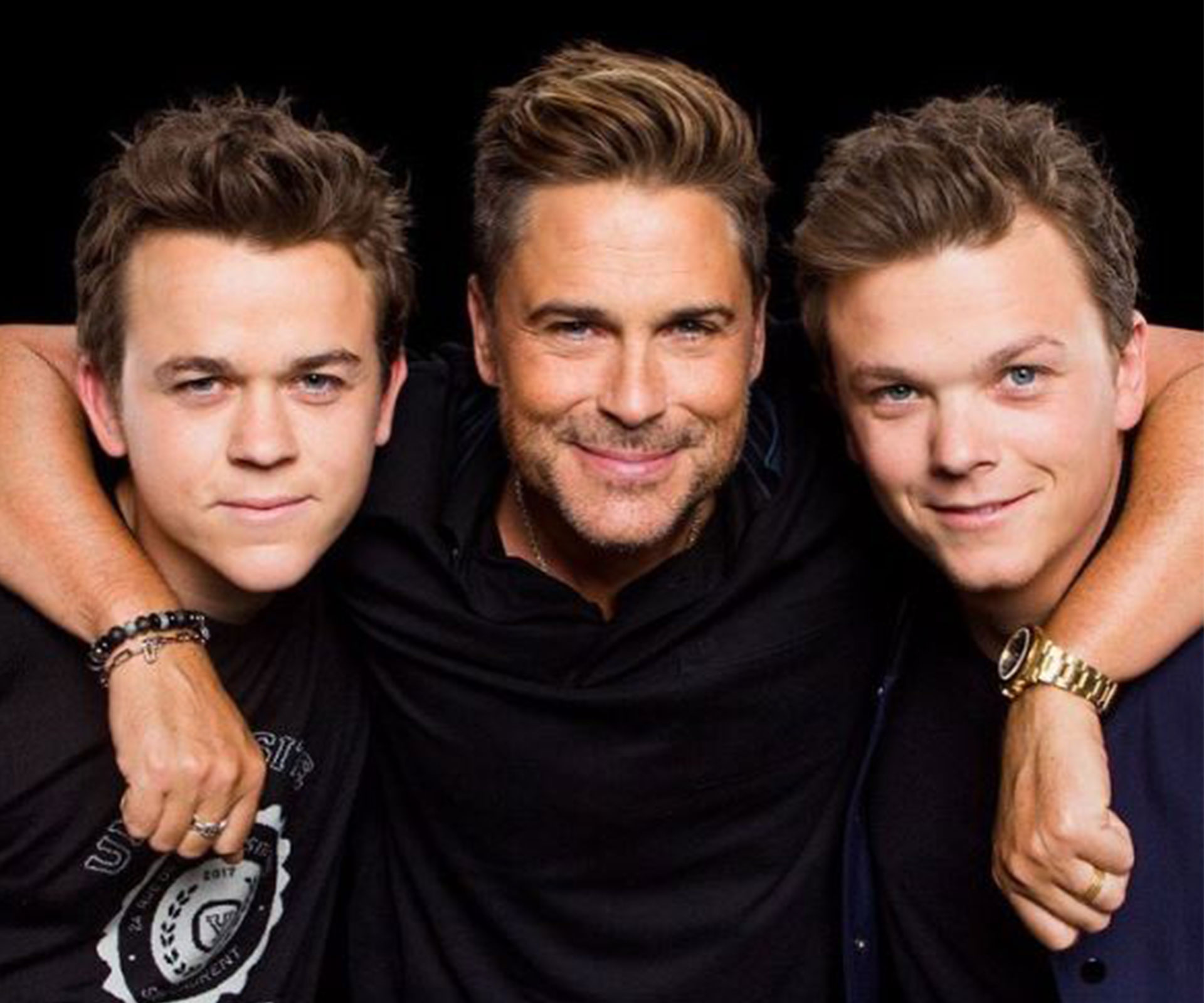 Rob Lowe with sons Matthew and John Owen