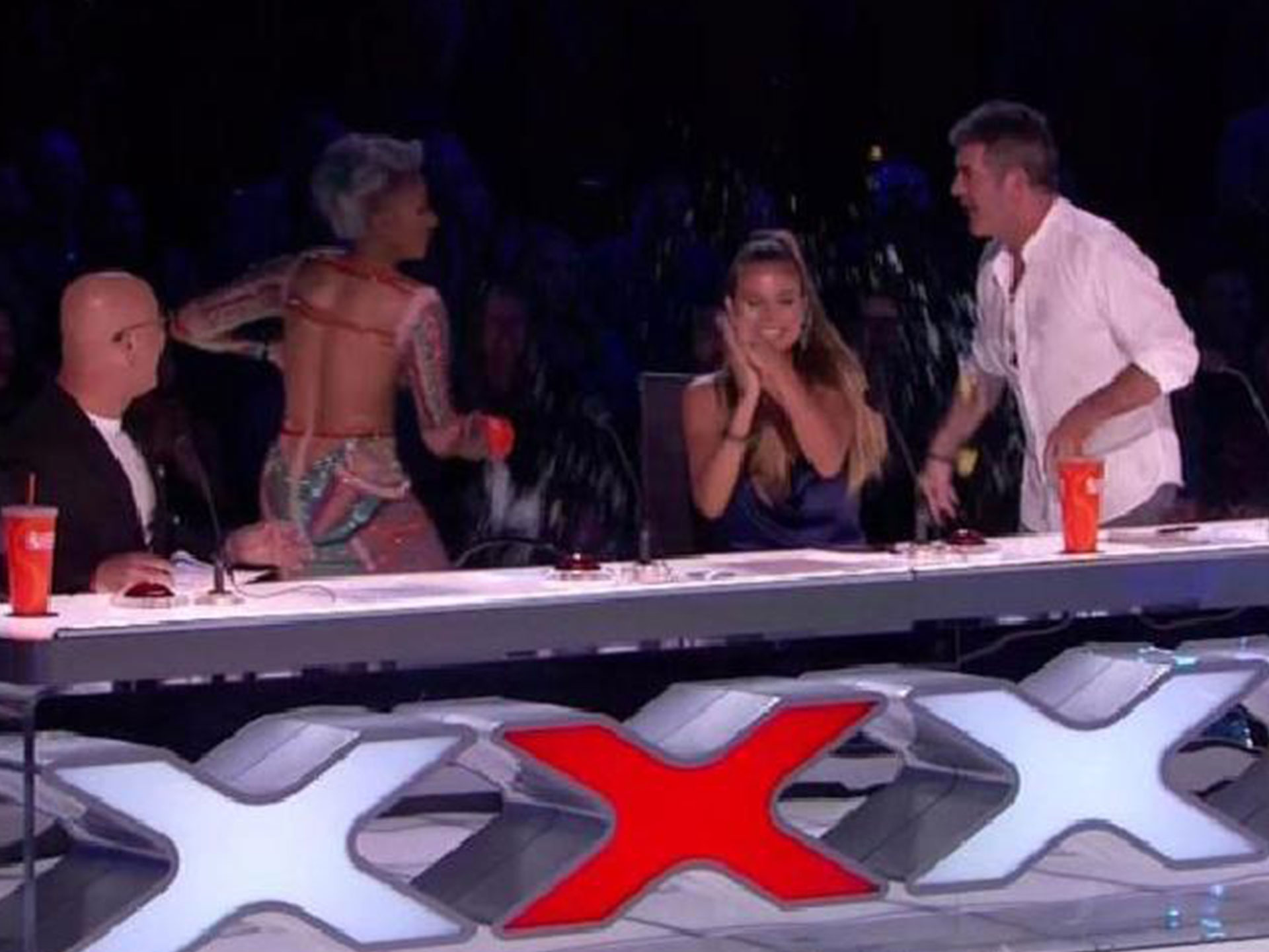 Mel B stormed off live TV after a cruel comment from Simon Cowell