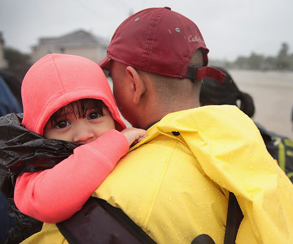 Three-year-old found floating on her drowned mother amidst Hurricane Harvey destruction