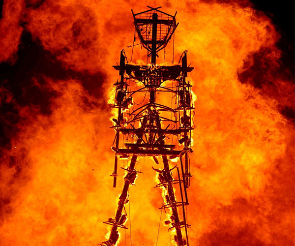 Man who ran into Burning Man's iconic fire has died