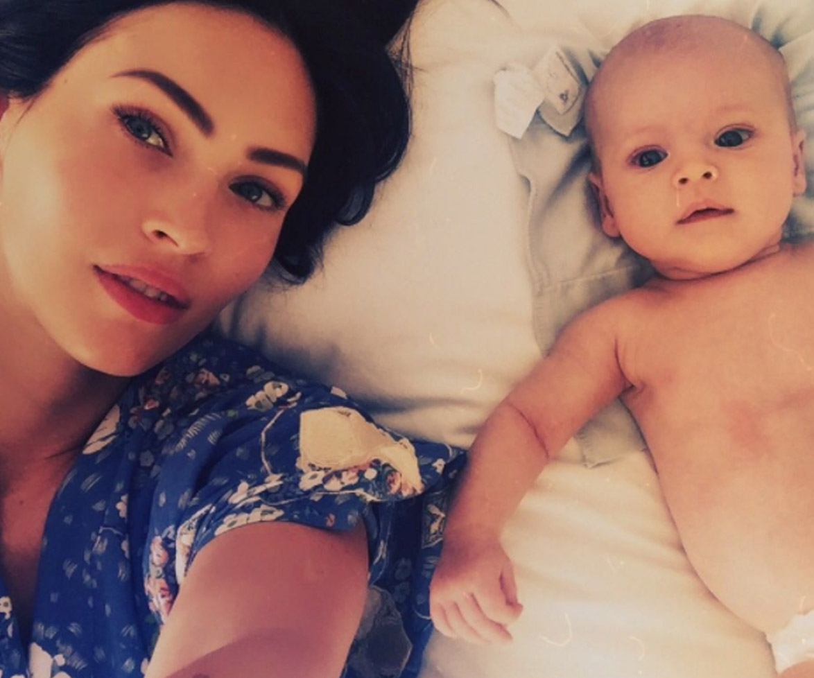 Megan Fox with her son, Journey.