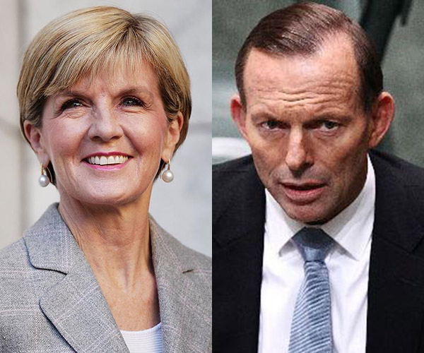 Julie Bishop and Tony Abbott