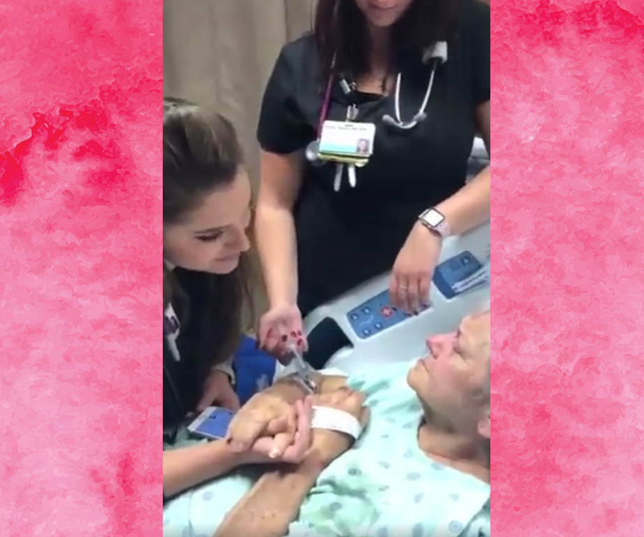 A nurse singing a dying woman’s favourite song to her will restore your faith in humanity