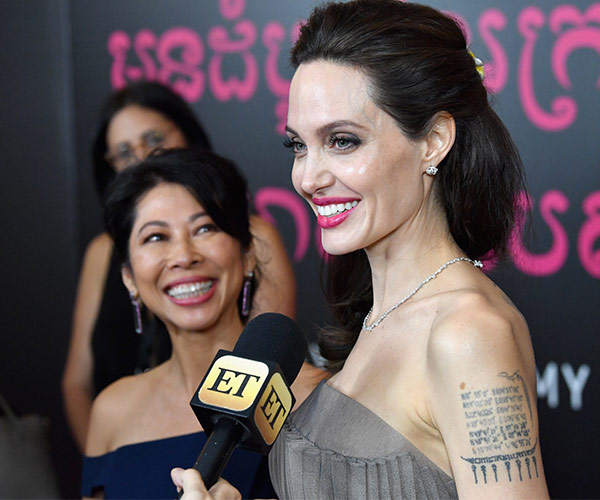 Angelina Jolie and Loung Ung