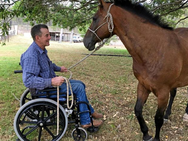 Real life story: How a paralysed rodeo star got back on his feet.