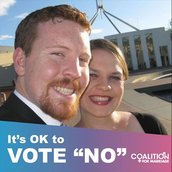 Canberra couple who vowed to divorce if marriage equality was legalised do a backflip
