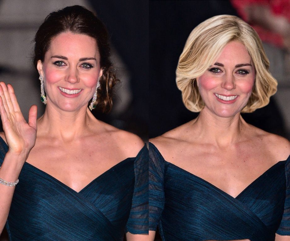 See how Duchess Catherine would look if she traded her brunette locks for something VERY different