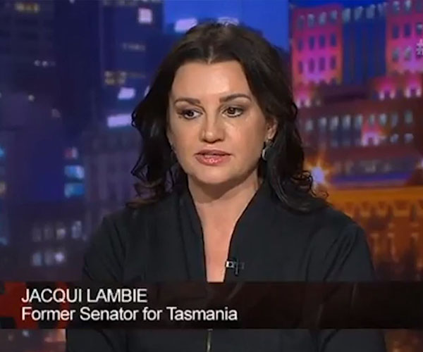 Jacqui Lambie pleads for us to think of “hurting” no voters