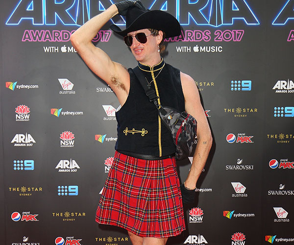Sydney artist faces severe backlash after flashing his penis on ARIAs red carpet