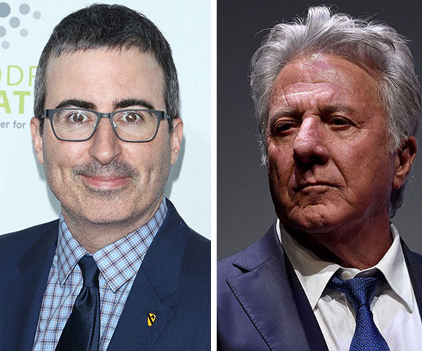 John Oliver confronts Dustin Hoffman over allegations