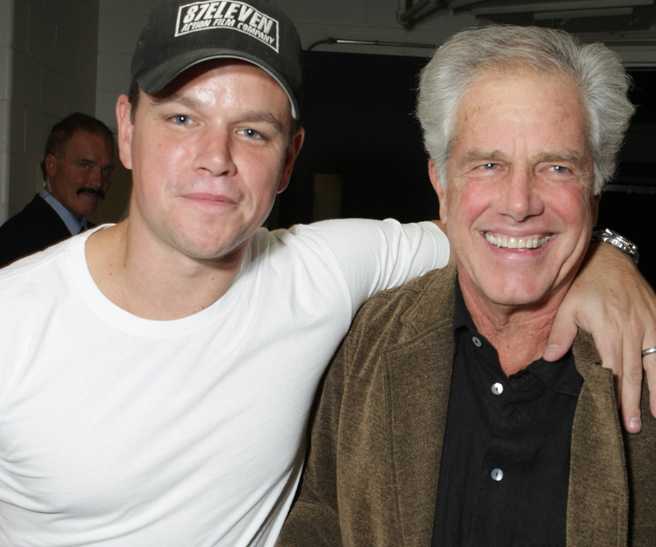 Matt Damon and his father, Kent