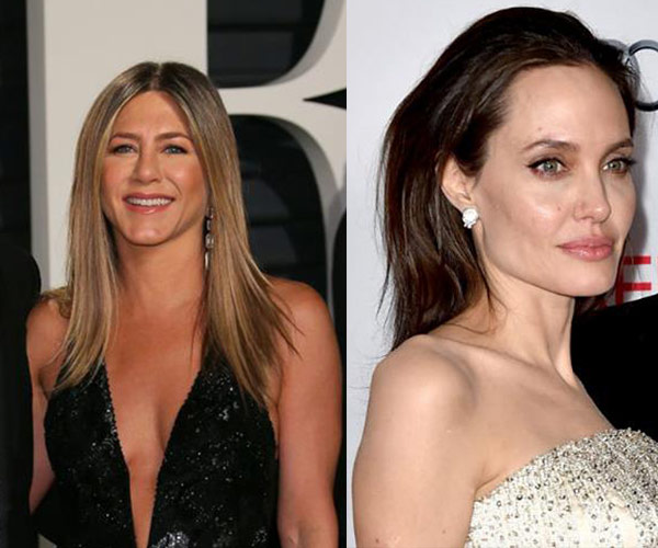 Angelina Jolie and Jennifer Aniston are both presenting awards at the Golden Globes