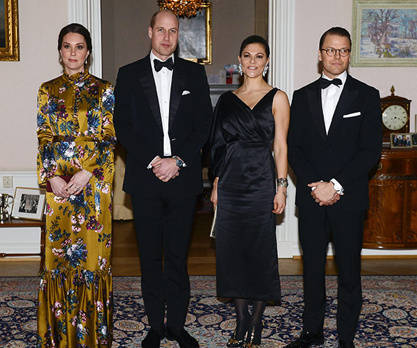 Duchess Catherine, Prince William, Princess Victoria, Prince Daniel
