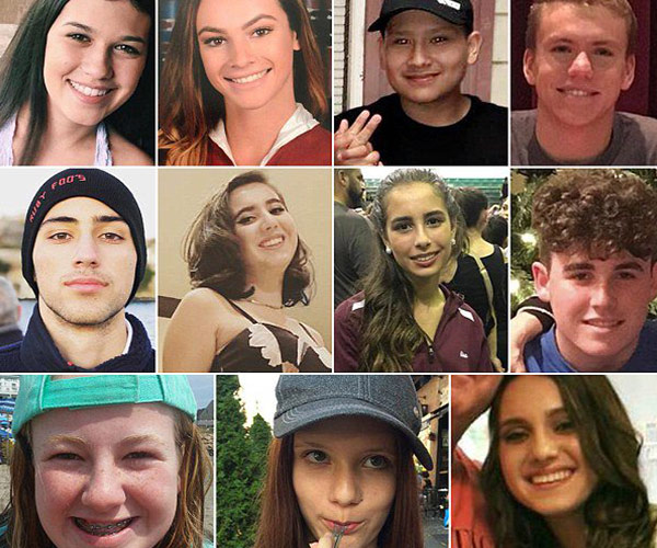 “Hugs to all and hold your children tight,” tributes for Florida school shooting victims