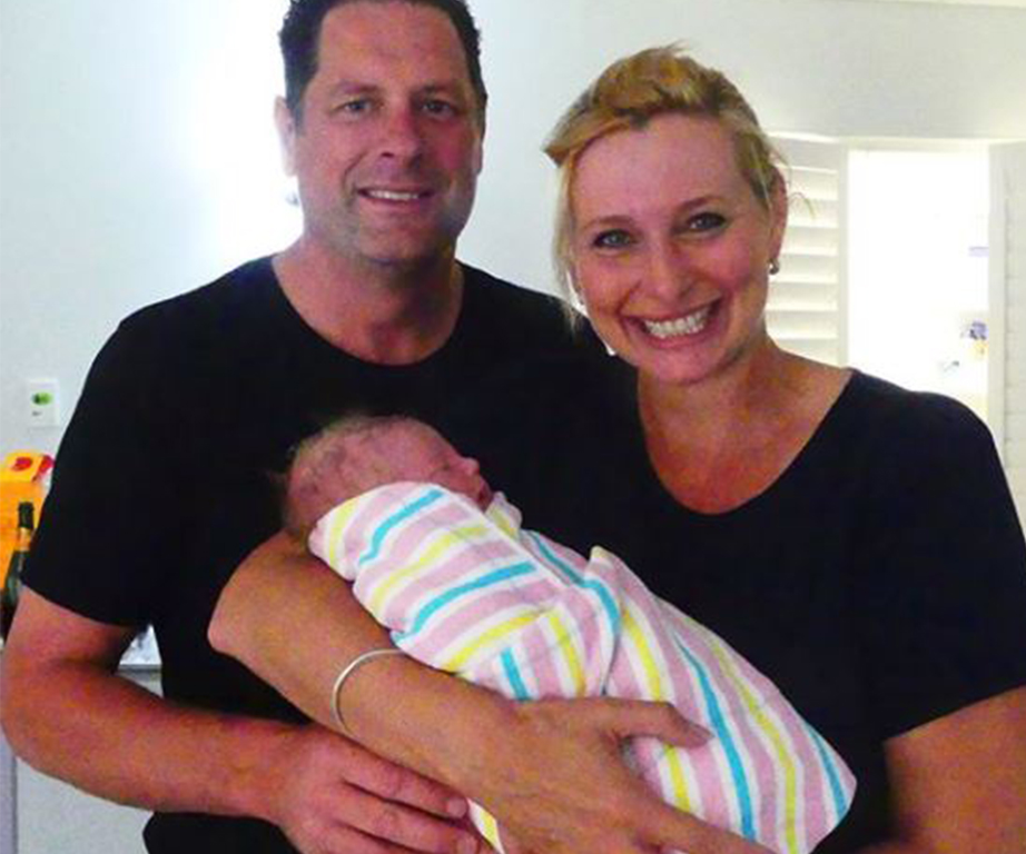 Johanna Griggs gushes over her first grandchild
