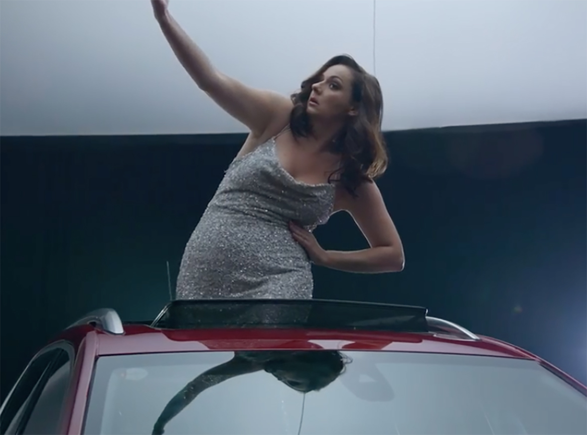 This is what happens when you ask Celeste Barber to “model” in a car ad