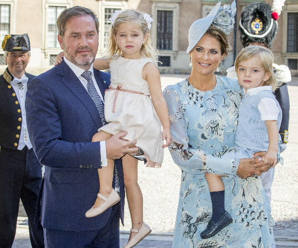 Princess Madeleine, Chris O'Neill, Princess Leonore, Prince Nicolas