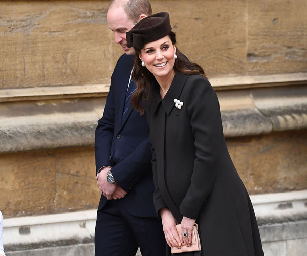 Surprise! Duchess Kate joined the British Royal Family for the annual Easter service